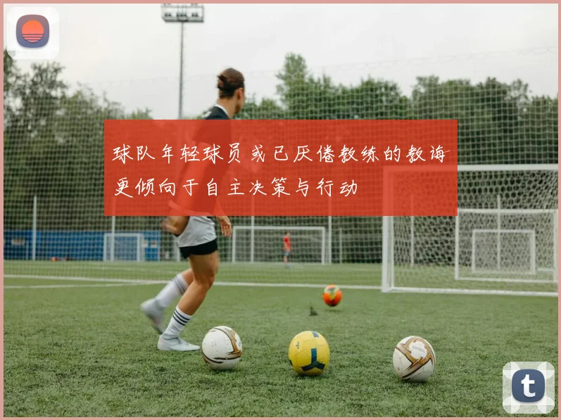 球队年轻球员或已厌倦教练的教诲更倾向于自主决策与行动